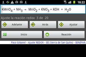 Ajuste RedOx Ion - electrón screenshot 2