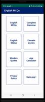English MCQs Affiche