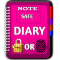 secret diary with fingerprint lock - daily notes