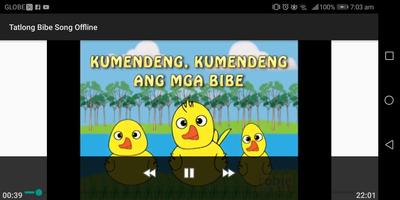 Tatlong Bibe Song Offline capture d'écran 1