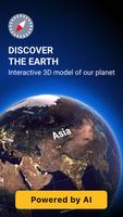 Globe - Earth 3D & World-Map-poster