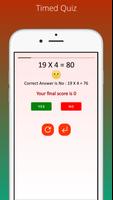 Multiplication Tables & Quiz تصوير الشاشة 2