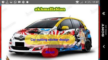 Car cutting sticker design syot layar 1