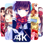 ikon 4k Anime girl wallpapers HD
