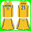 Basketbal jersey ontwerp