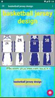 Basketbal jersey ontwerp-poster