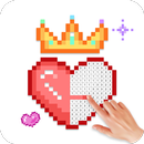 فن البكسل - لوّن بالأرقام APK