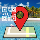 GPS Route Finder - QR Barcode biểu tượng