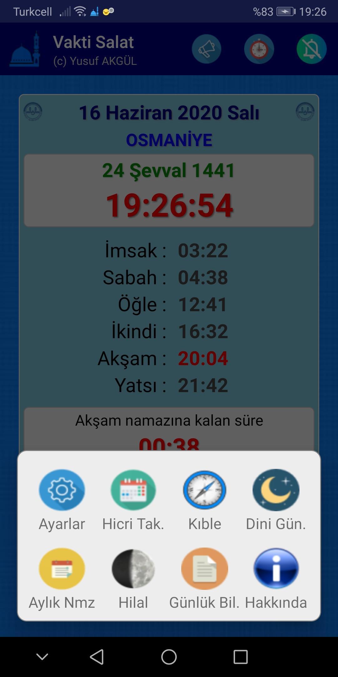 11 Mayis Persembe Namaz Vakitleri