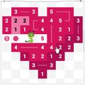 Worms - Linkapix Picture Path Number Puzzle