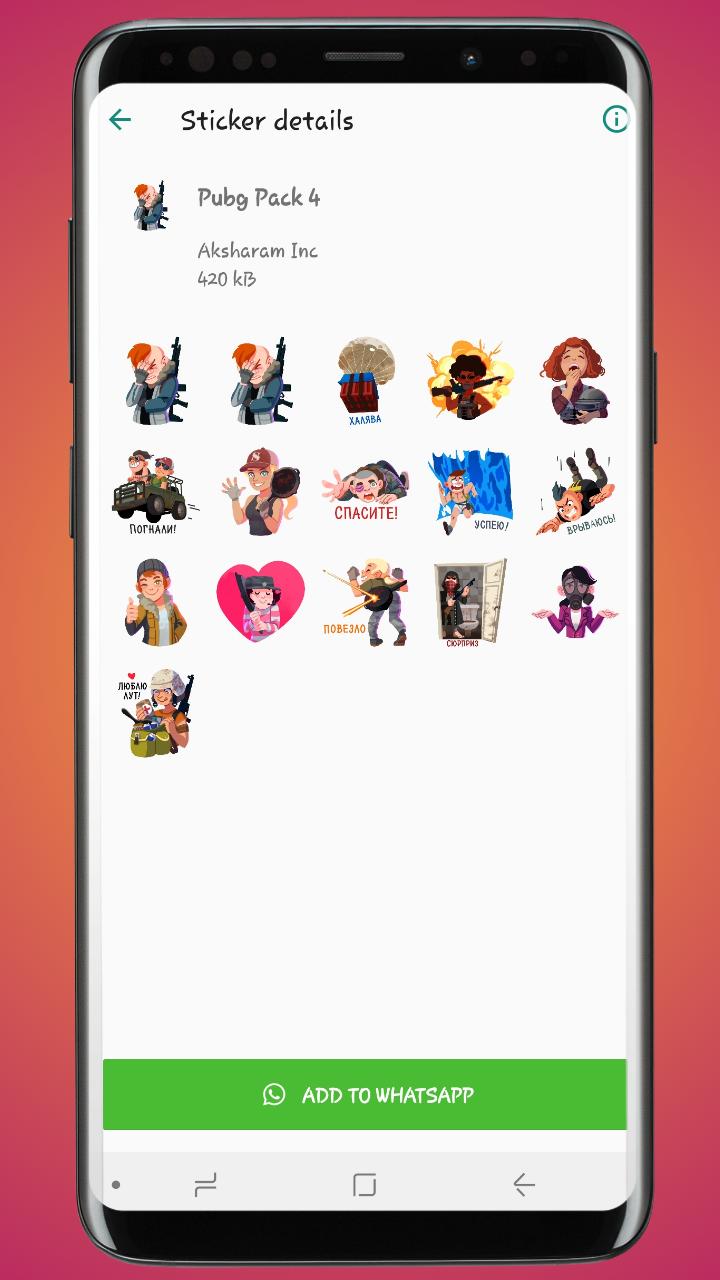 Stickers For Pubg Sticker Pack For Whatsapp For Android Apk