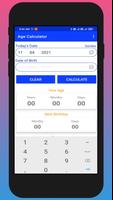 برنامه‌نما Age Calculator عکس از صفحه