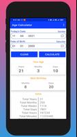 برنامه‌نما Age Calculator عکس از صفحه