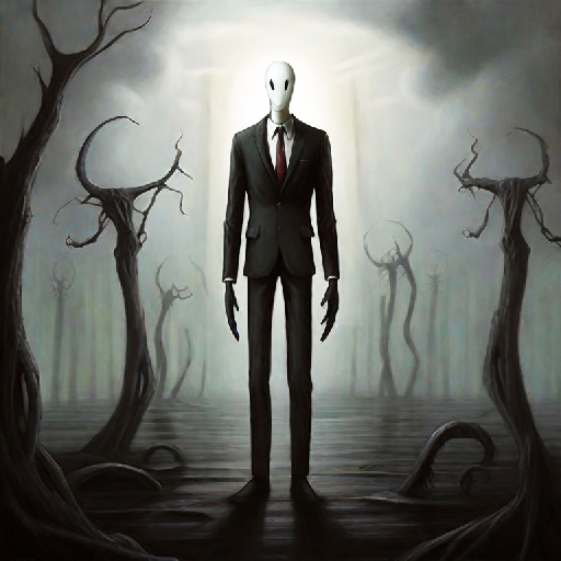 Slenderman terror's cemetery