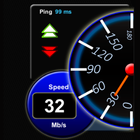 Medidor velocidad internet 5g icono