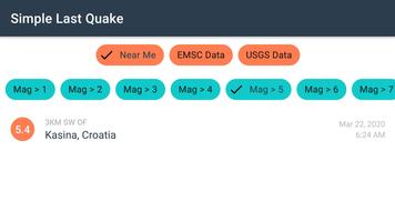 Simple Last Earthquake স্ক্রিনশট 1