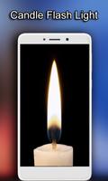 Candle Flame Flashlight Affiche