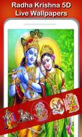 5D Radha Krishna Live Wallpaper Affiche