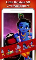 5D Little Krishna Live Wallpapers Affiche