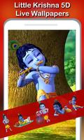 5D Little Krishna Live Wallpapers capture d'écran 1
