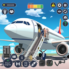 ikon pesawat penerbangan simulator