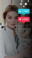 Reportik-follower for ticktock plakat