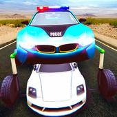 US Police Elevated Car Games Zeichen