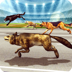 Dog Race Game City Racing Zeichen