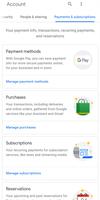 برنامه‌نما Google Account Settings عکس از صفحه