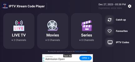 IPTV Xtream Code Player capture d'écran 1