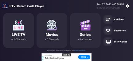 IPTV Xtream Code Player スクリーンショット 1