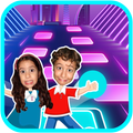 Maria e JP Tiles Dance Game