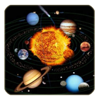 Children learn solar system icon
