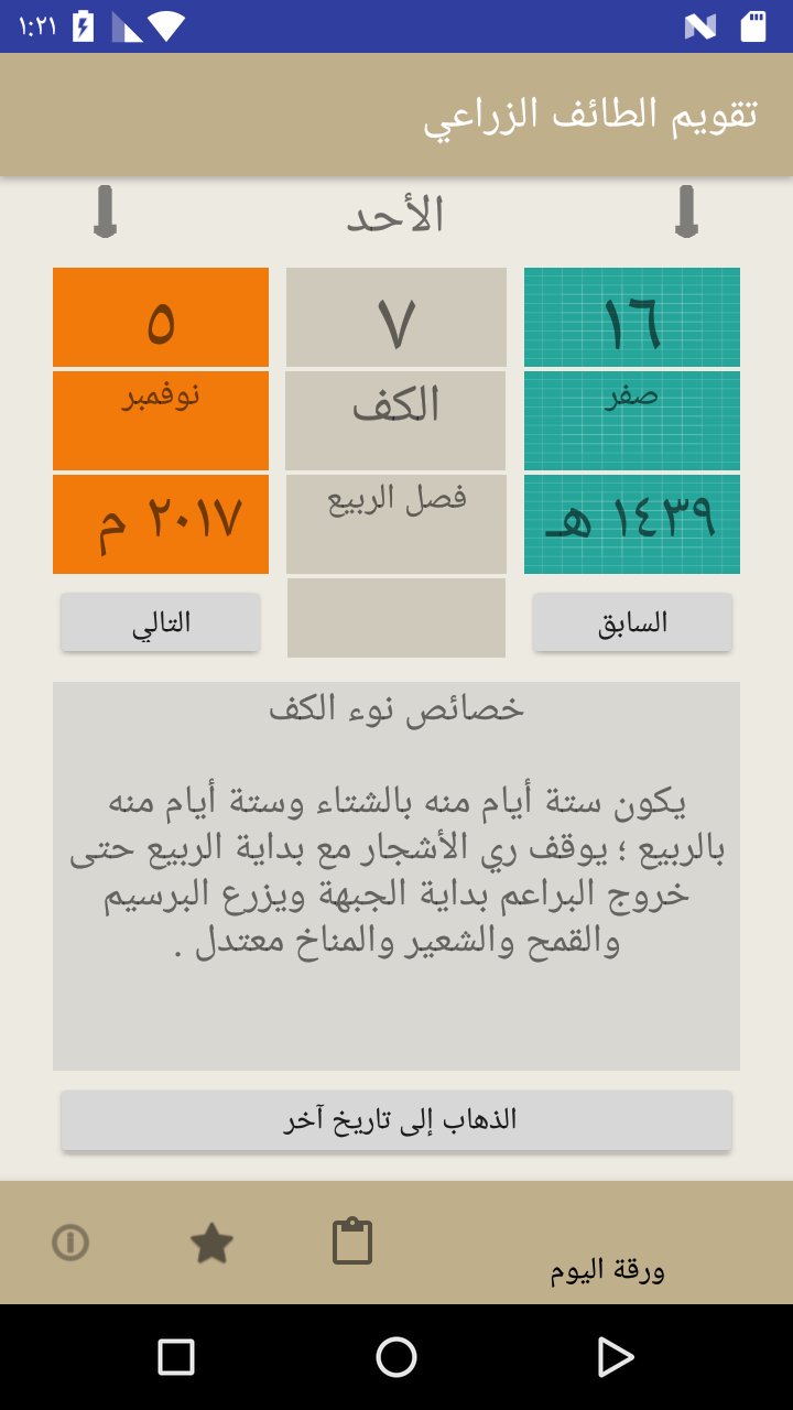 تقويم الطائف الزراعي For Android Apk Download