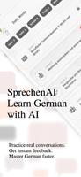 Deutsch Lernen: SprechenAI Plakat