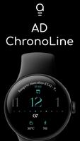 AD ChronoLine - Watch Face الملصق