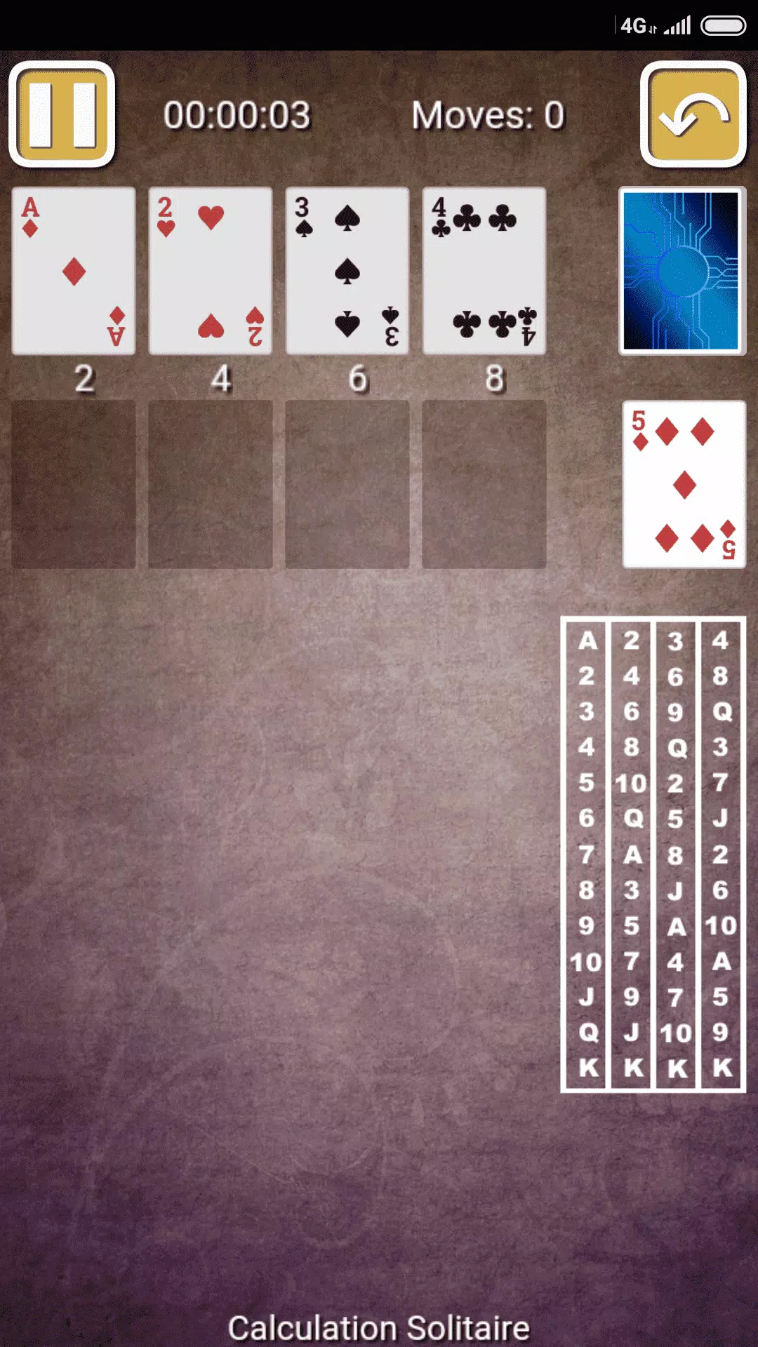 Calculation Solitaire Calculation Solitaire