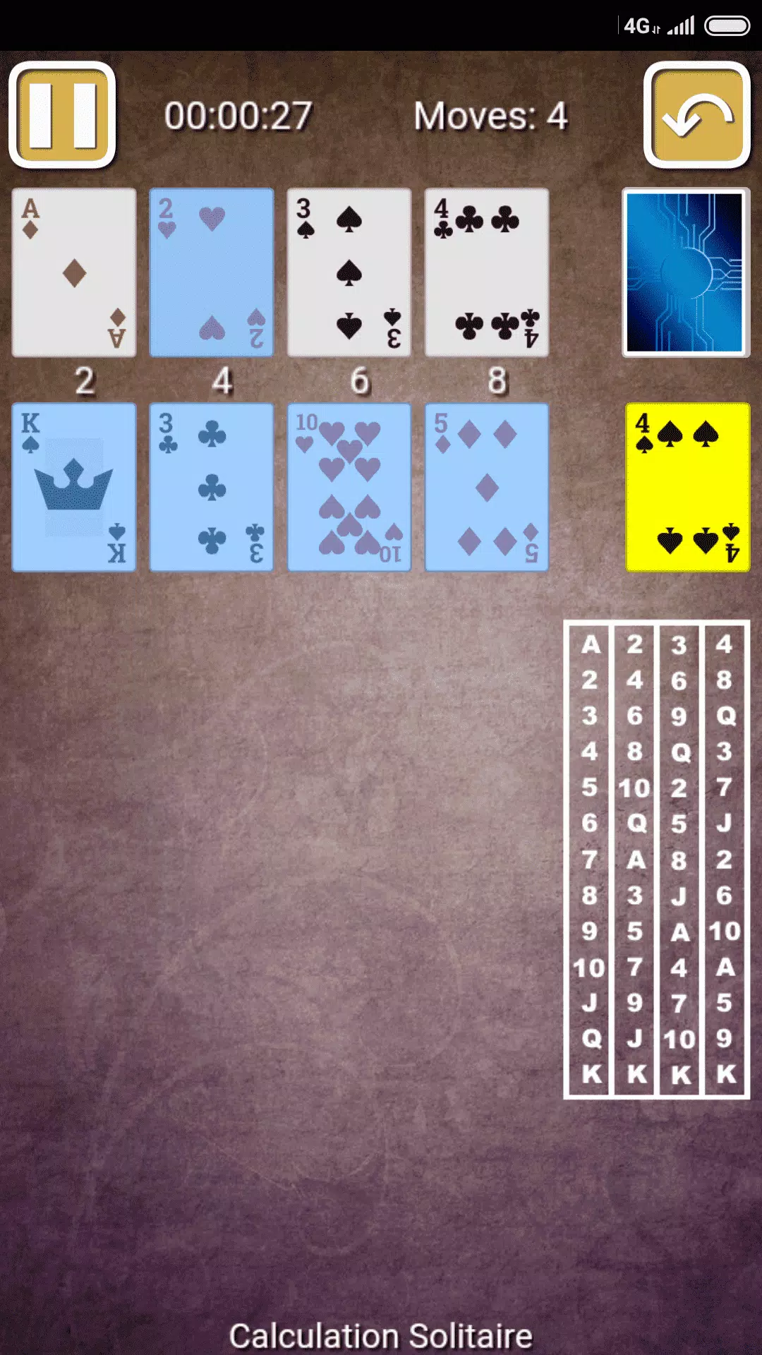 Calculation Solitaire Calculation Solitaire