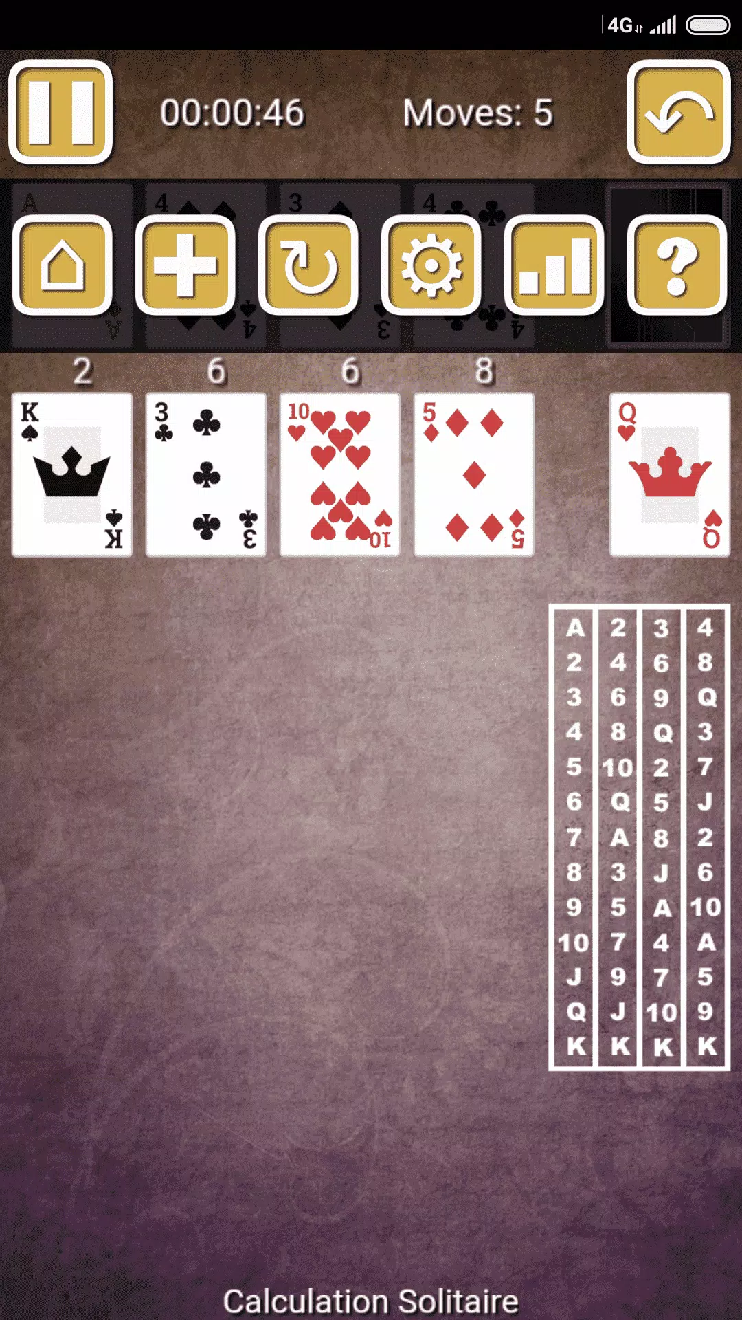 Calculation Solitaire Calculation Solitaire