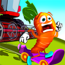 Skateboard Veggie Runners: Running & Jumping Game APK