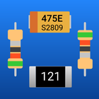 Electronic component codes icon