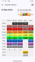 Resistor color code calculator capture d'écran 3