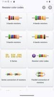 Resistor color code calculator Affiche