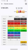 Resistor color code calculator capture d'écran 1