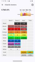 Resistor color code calculator capture d'écran 2
