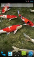Koi Fish HD 3D Wallpaper imagem de tela 2
