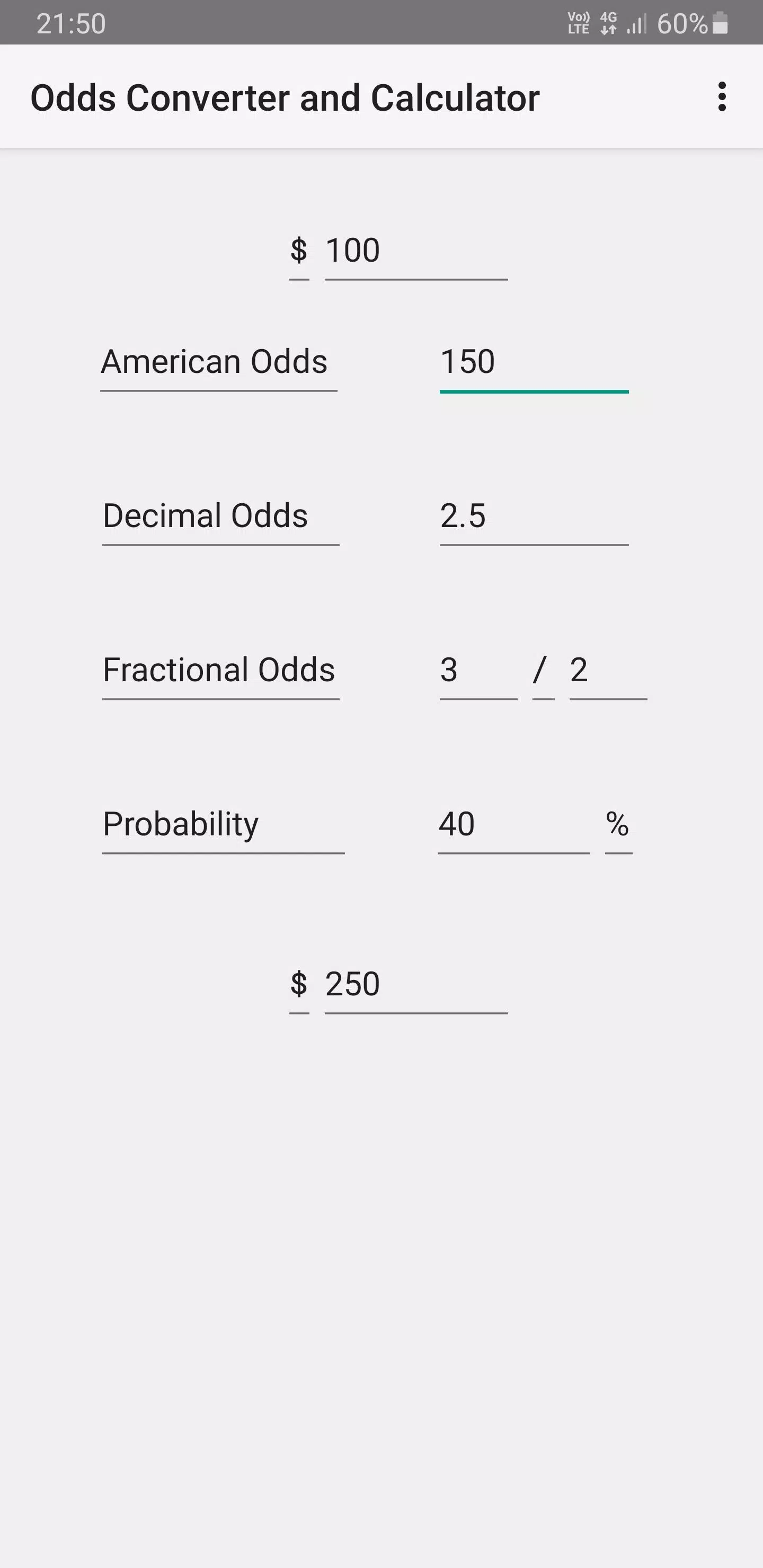 Odds Converter & Calculator APK for Android Download