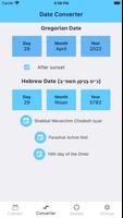 1 Schermata Jewish Calendar Dates
