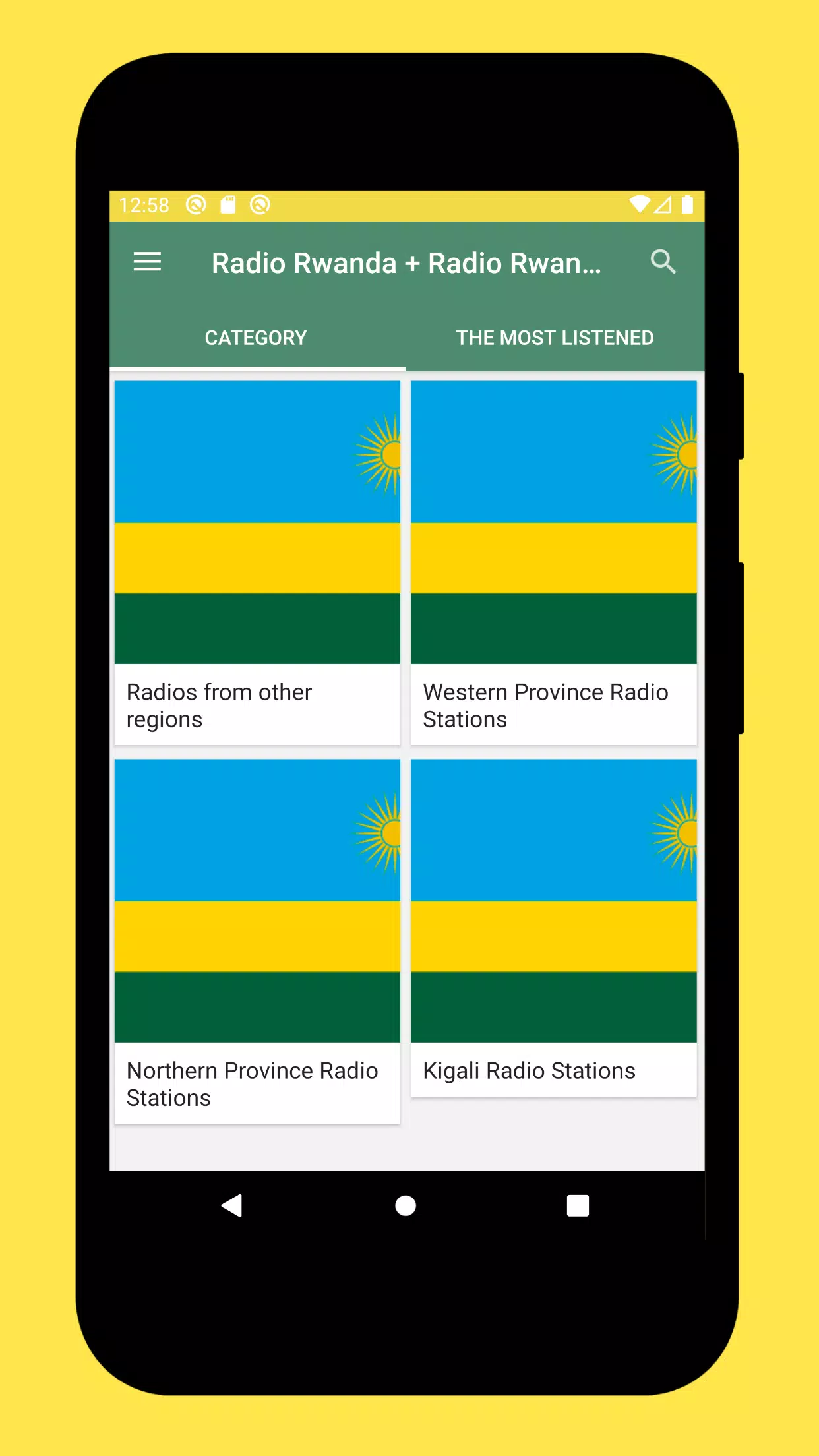 Radio Rwanda + Radio Rwanda FM - Stations Online APK voor Android Download