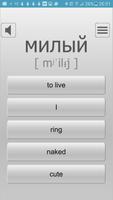 Learn most used Russian words โปสเตอร์